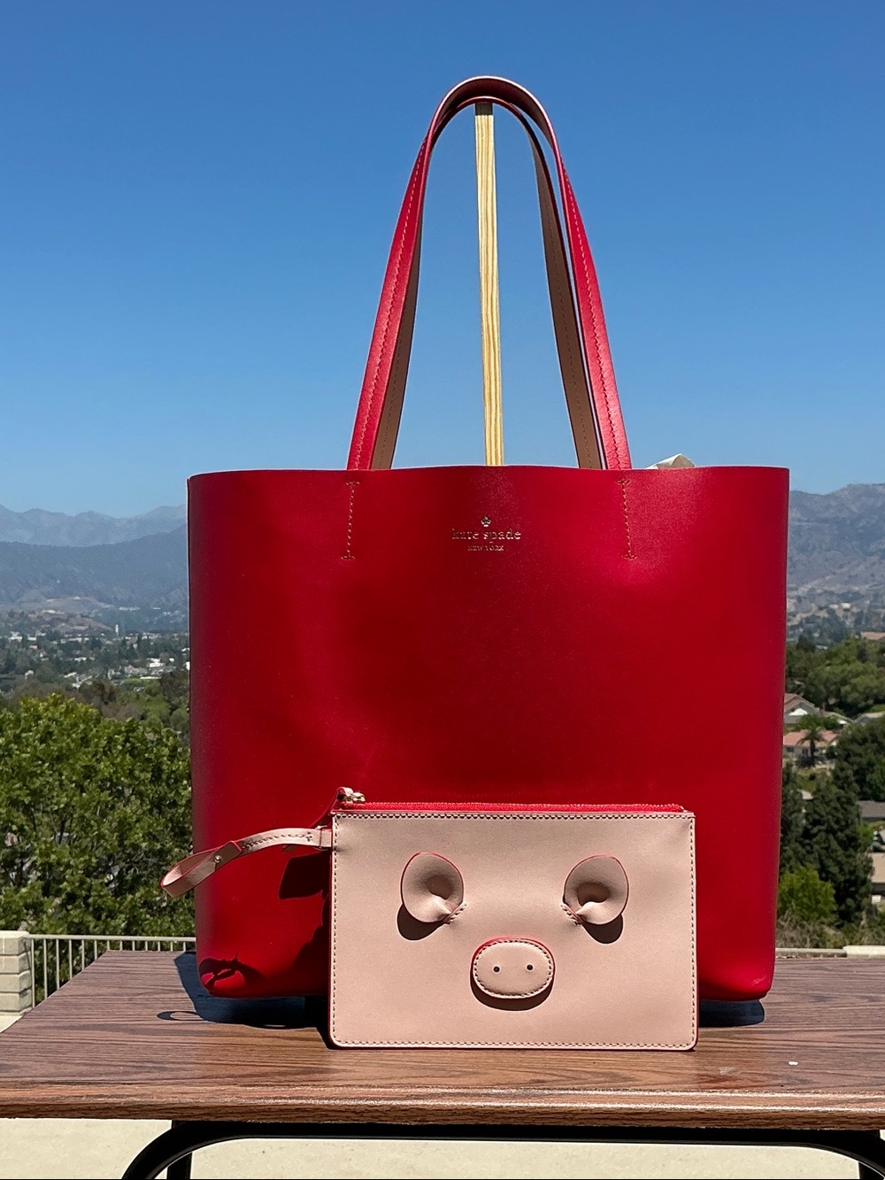 Kate Spade New York year of the pig litte Len tote